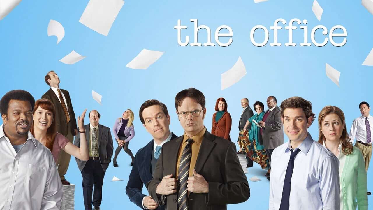 Photo of the main characters from the television show "The Office"